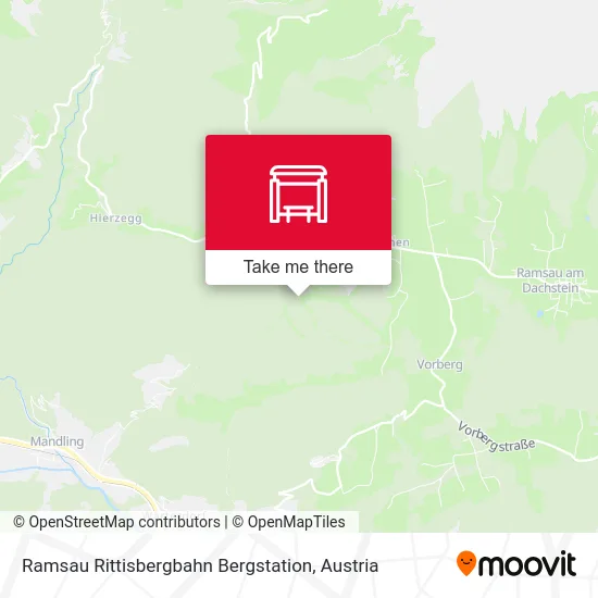 Ramsau Rittisbergbahn Bergstation map