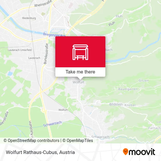 Wolfurt Rathaus-Cubus map