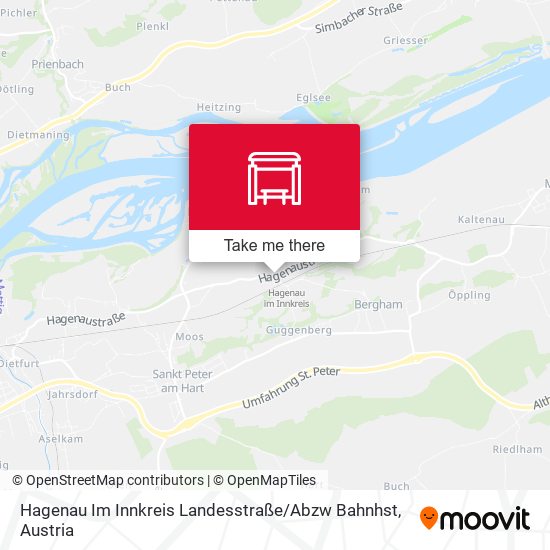 Hagenau Im Innkreis Landesstraße / Abzw Bahnhst map