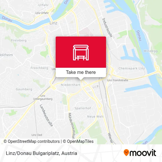 Linz/Donau Bulgariplatz map