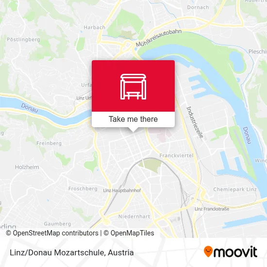 Linz/Donau Mozartschule map