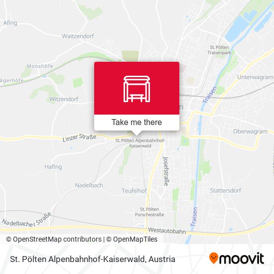 St. Pölten Alpenbahnhof-Kaiserwald map