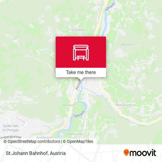 St.Johann Bahnhof map