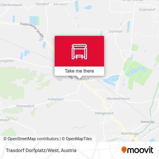 Trasdorf Dorfplatz/West map