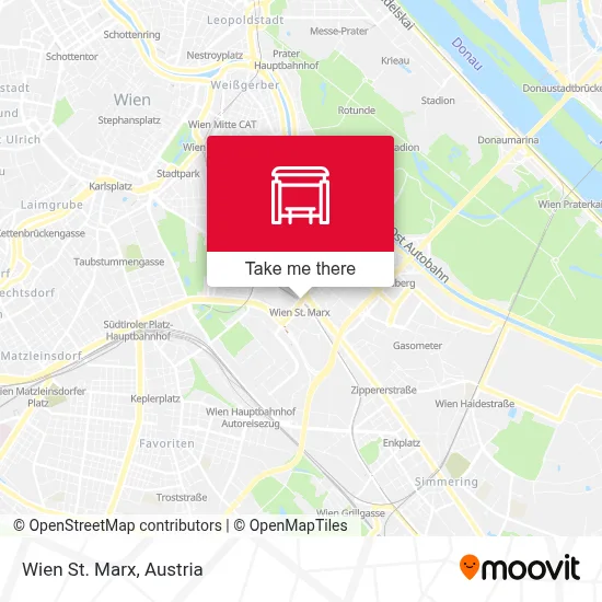 Wien St. Marx map