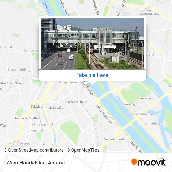 Wien Handelskai map