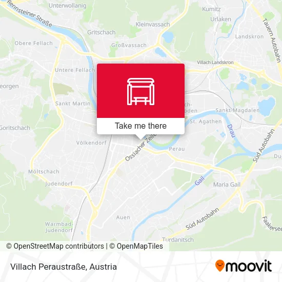 Villach Peraustraße map
