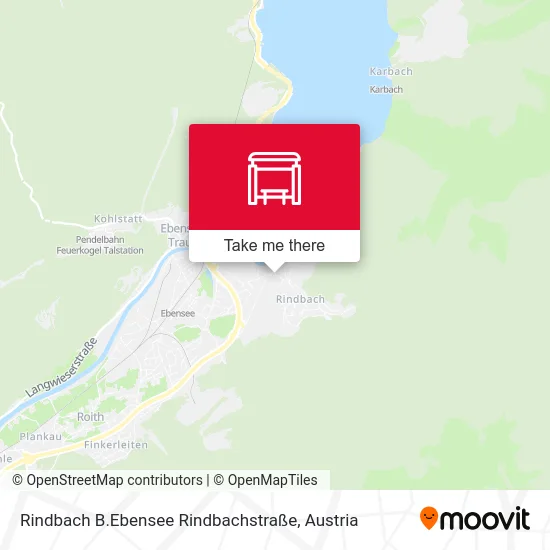 Rindbach B.Ebensee Rindbachstraße map