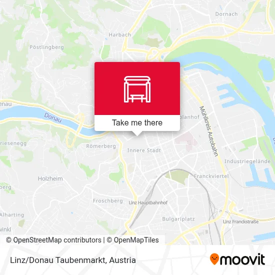 Linz/Donau Taubenmarkt map