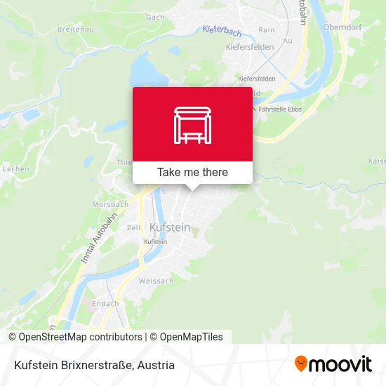 Kufstein Brixnerstraße map