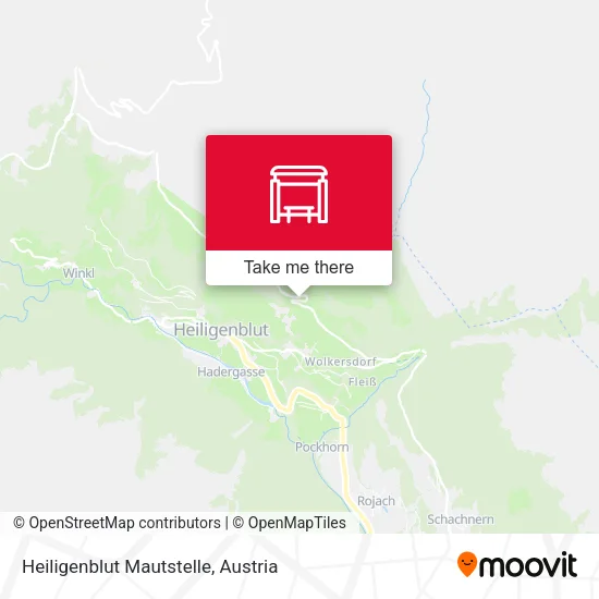 Heiligenblut Mautstelle map
