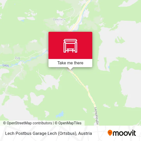 Lech Postbus Garage Lech (Ortsbus) map