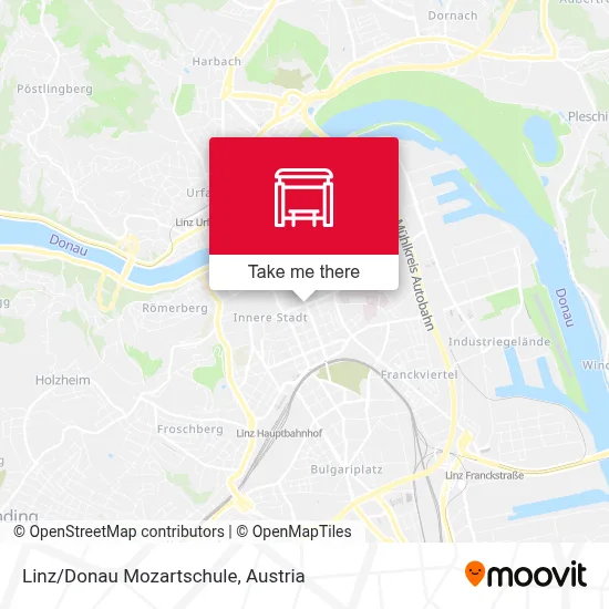 Linz/Donau Mozartschule map