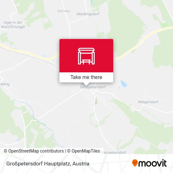 Großpetersdorf Hauptplatz map