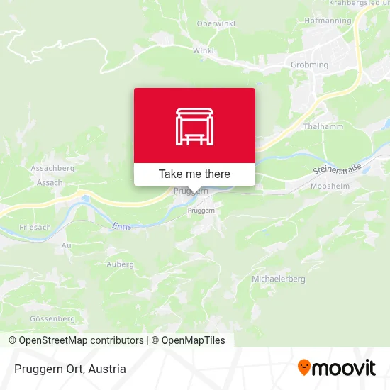 Pruggern Ort map