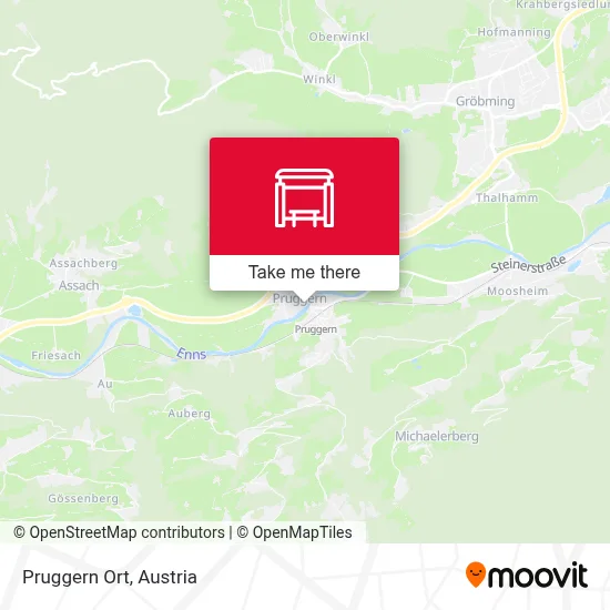 Pruggern Ort map