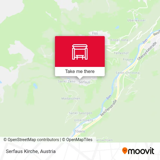 Serfaus Kirche map