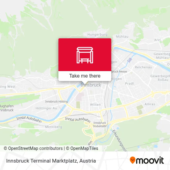 Innsbruck Terminal Marktplatz map