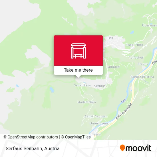 Serfaus Seilbahn map