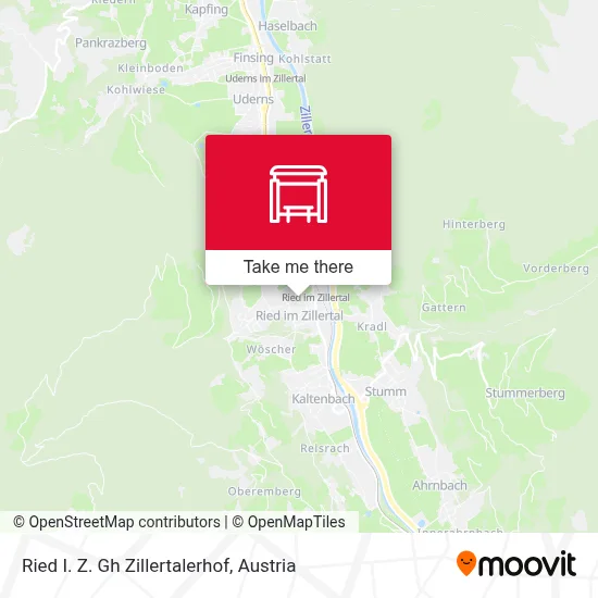 Ried I. Z. Gh Zillertalerhof map
