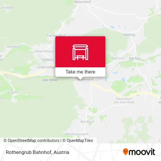 Rothengrub Bahnhof map