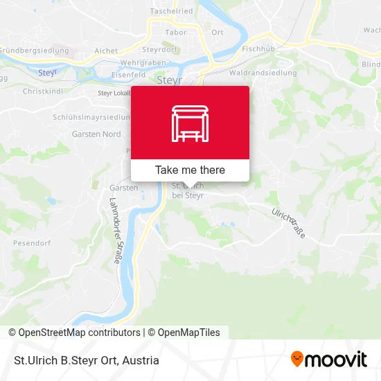 St.Ulrich B.Steyr Ort map