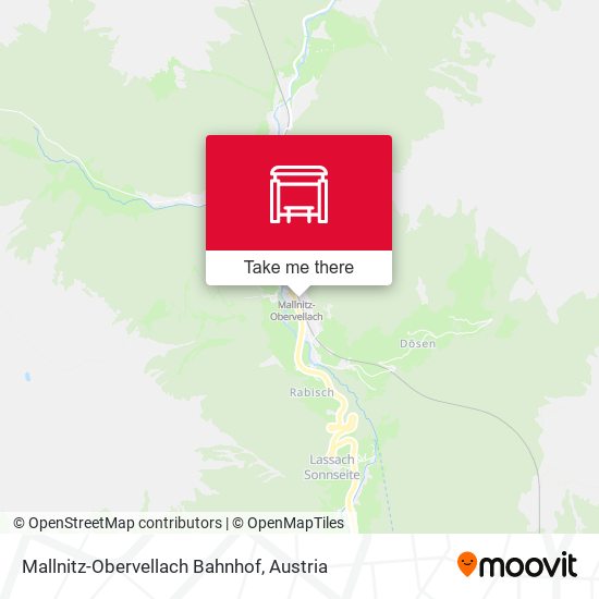 Mallnitz-Obervellach Bahnhof map