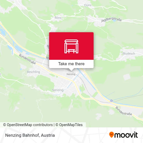 Nenzing Bahnhof map