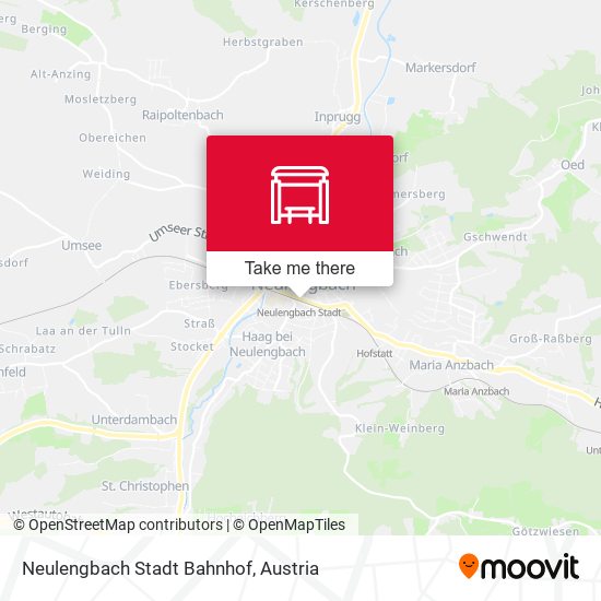 Neulengbach Stadt Bahnhof map
