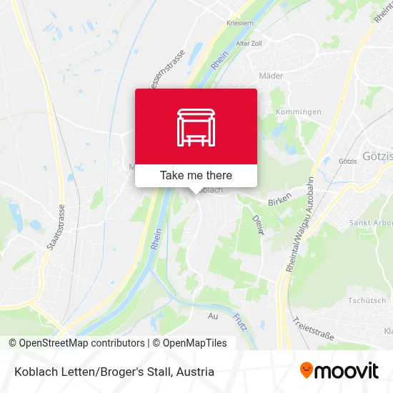 Koblach Letten/Broger's Stall map