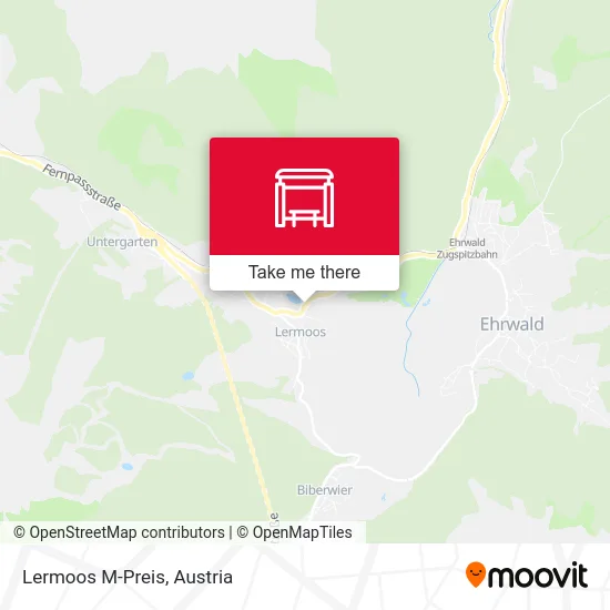 Lermoos M-Preis map