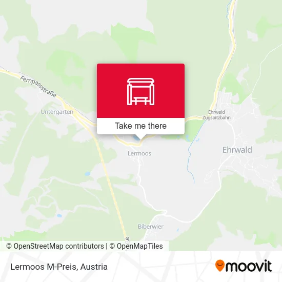 Lermoos M-Preis map