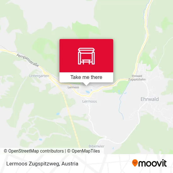 Lermoos Zugspitzweg map