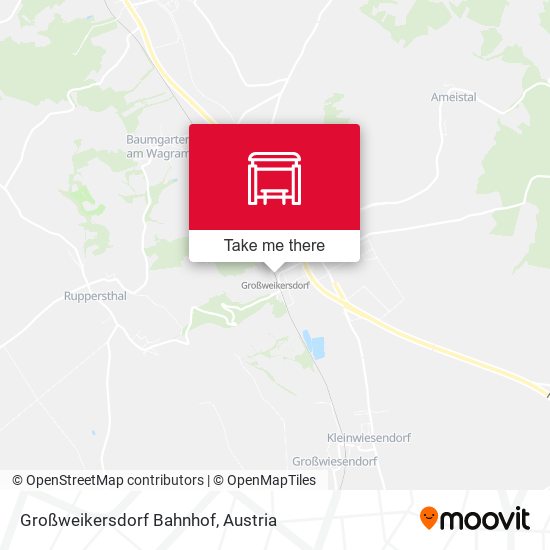 Großweikersdorf Bahnhof map