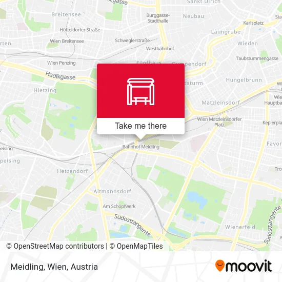 Meidling, Wien map