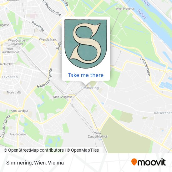 Simmering, Wien map