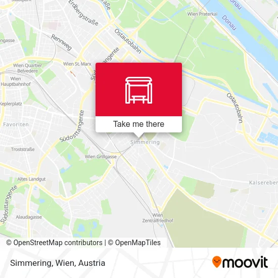Simmering, Wien map
