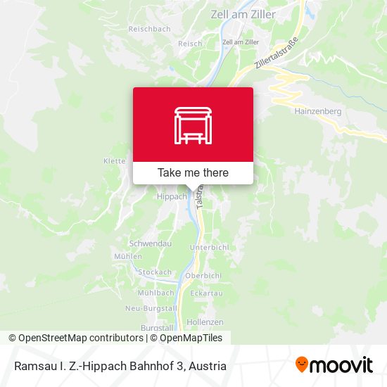 Ramsau I. Z.-Hippach Bahnhof 3 map