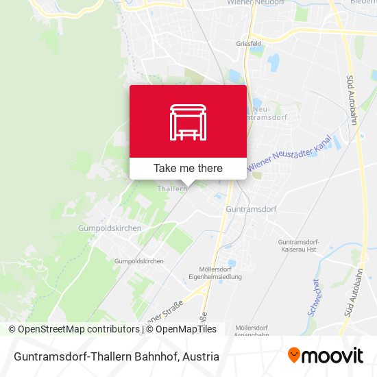 Guntramsdorf-Thallern Bahnhof map