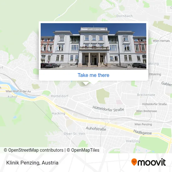 Klinik Penzing map