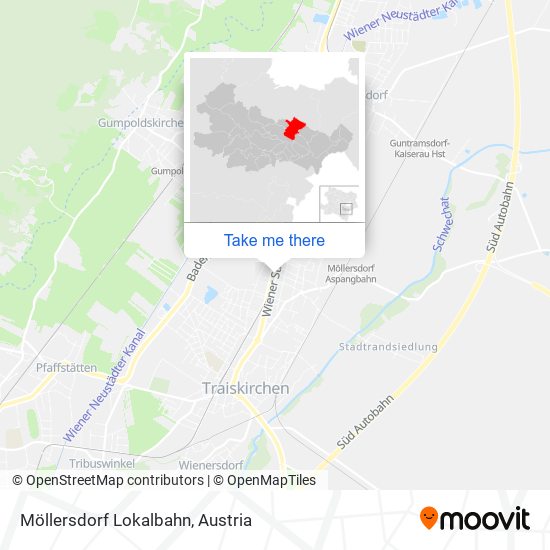 Möllersdorf Lokalbahn map