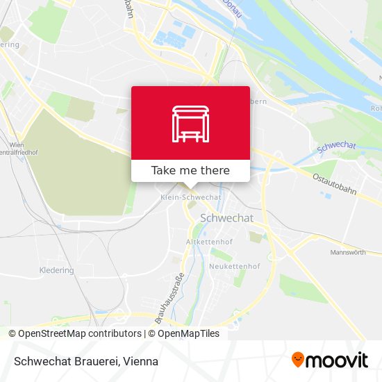 Schwechat Brauerei map
