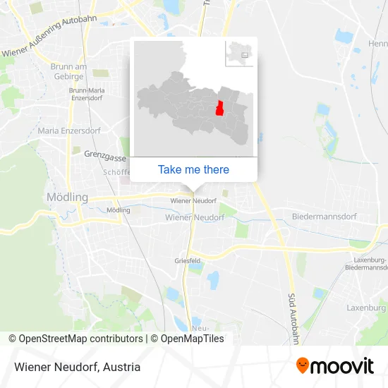 Wiener Neudorf map