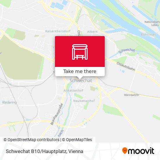 Schwechat B10/Hauptplatz map