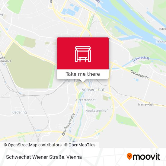 Schwechat Wiener Straße map