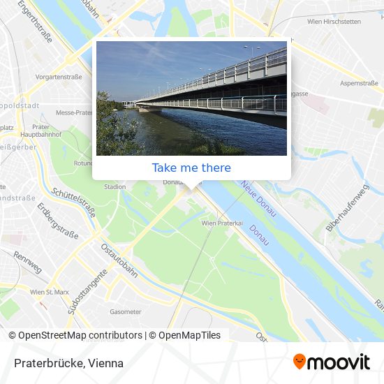 Praterbrücke map