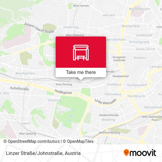 Linzer Straße/Johnstraße map