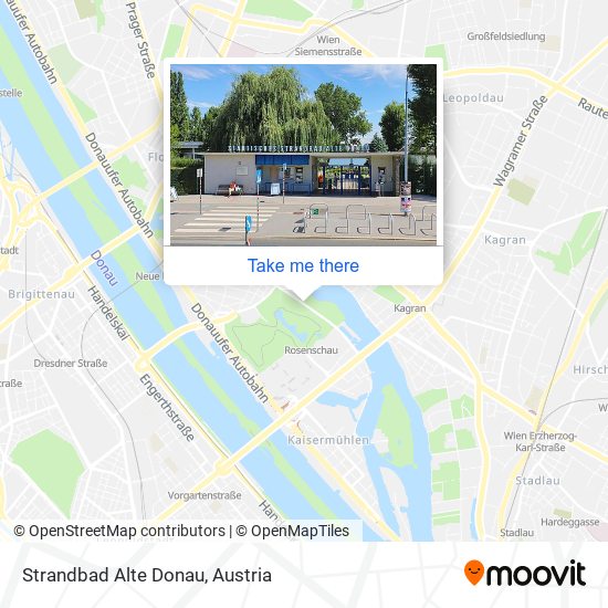 Strandbad Alte Donau map