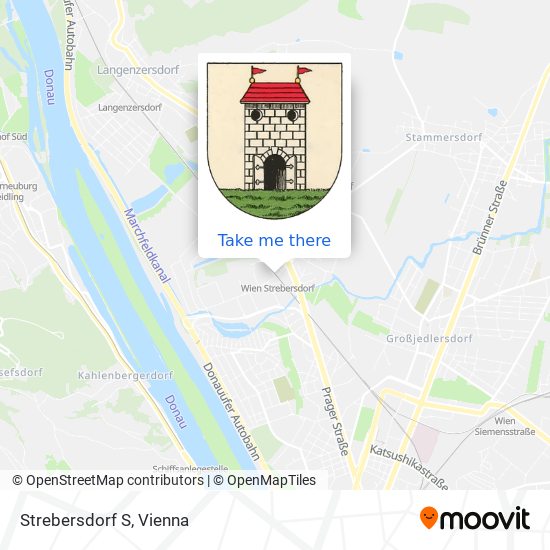 Strebersdorf S map