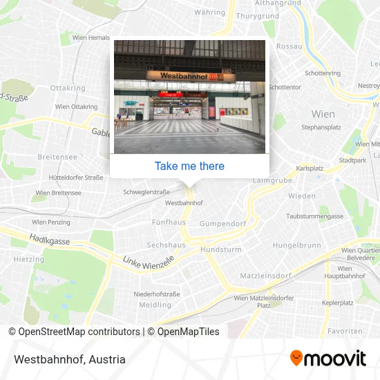 Westbahnhof map